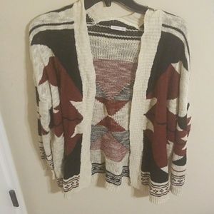 Tribal print cardigan